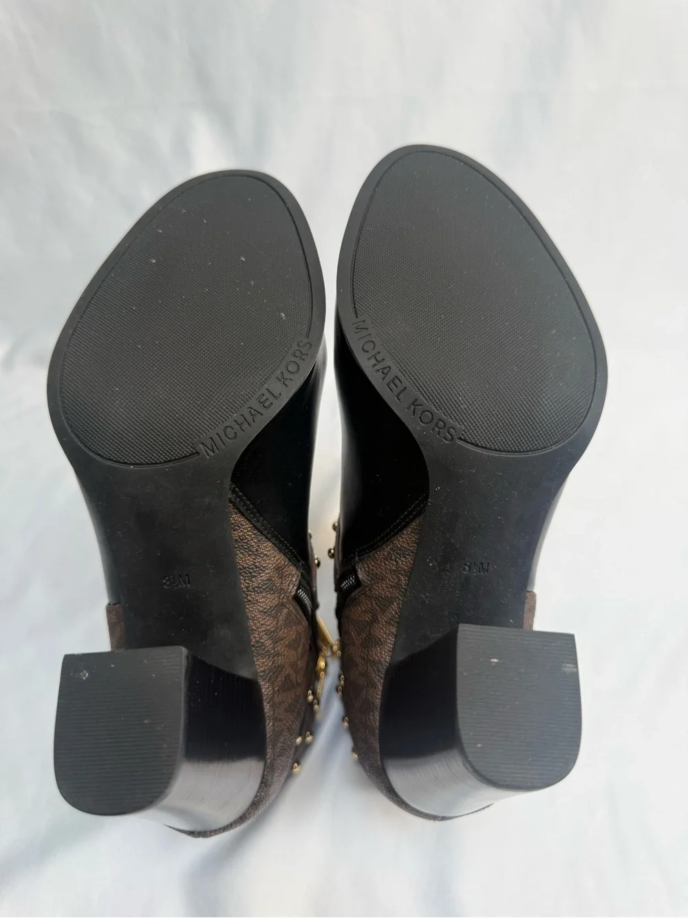 Michael Kors Kincaid Brown Studded Bootie Women’s Size 8.5m Retail $295